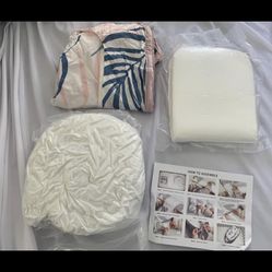 new sealed girls Baby Changing pad(11.4 x 5.9 x 12 in) with bumper. mattress and cover