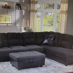 Sectional Sofa With Ottoman 