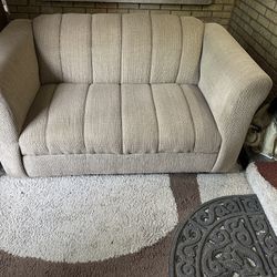 Tan Love Seat Couch 