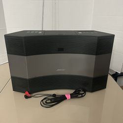BOSE ACOUSTIC WAVE MUSIC SYSTEM II - NO REMOTE - *READ DESCRIPTION* (FOR PARTS). This unit is in very good cosmetic condition with some minor blemishe