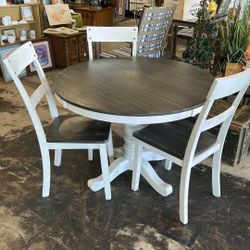 Table And 3 Chairs. 