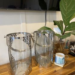 New Pottery Barn Hurricane Lamps Each Or Pair