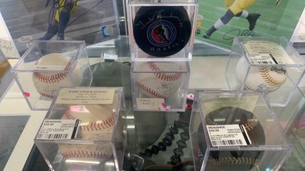 Autographed baseball, puck and pictures starting at $20(Read description)