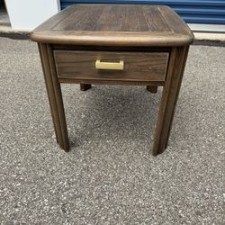 Broyhill Wooden Side Table  22 1/4” wide  27 1/2” deep  20” tall 