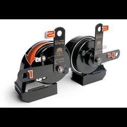 Brand new black MotoHorn DualTrack motorcycle train horn