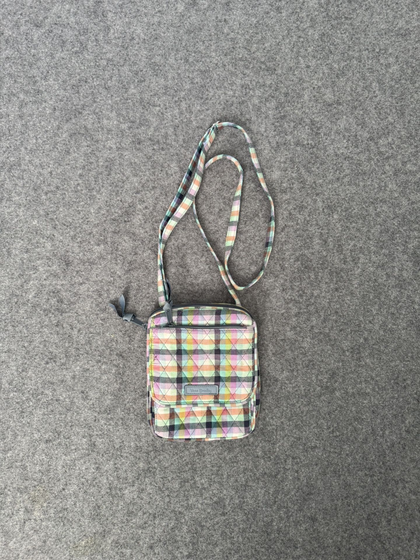 Vera Bradley Pastel Geometric Crossbody Bag With ID Slot And Wristlet Strap