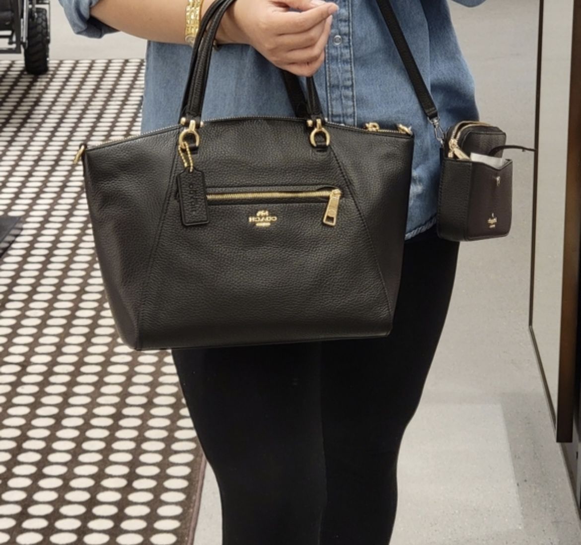 Coach Black Leather Satchel Pristine Condition