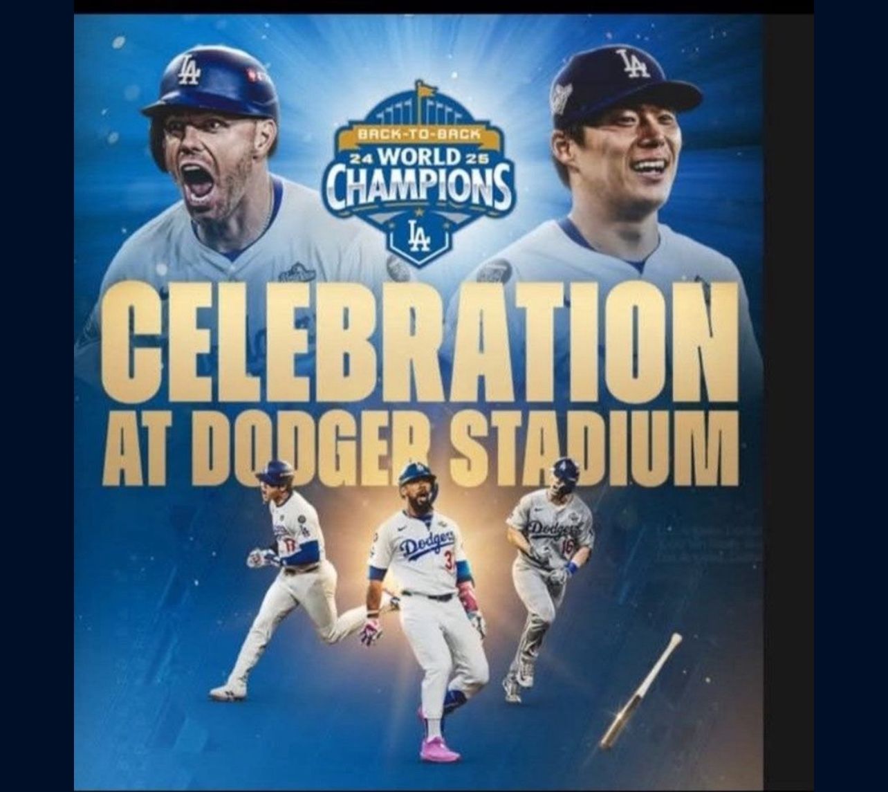 Dodger Stadium Celebration Ticket 