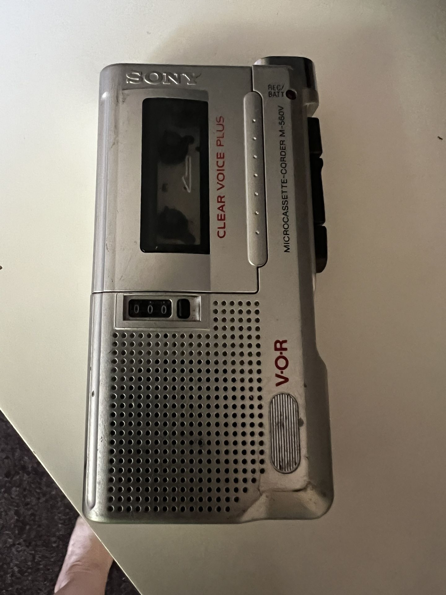 Sony Clear Voice V-O-R Microcassette Corder 