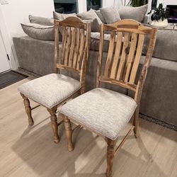 New Set of 2 chairs. Brand new assembled. Overall Dimension: 20 x 24 x 40H Seat Width: 20" Seat Depth: 19" Seat Height: 19.5"