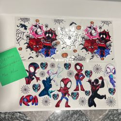 SpiderMan UV-DTF Cup Wrap  