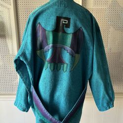 RARE Sundance Southwest Style Open Denim Overcoat 