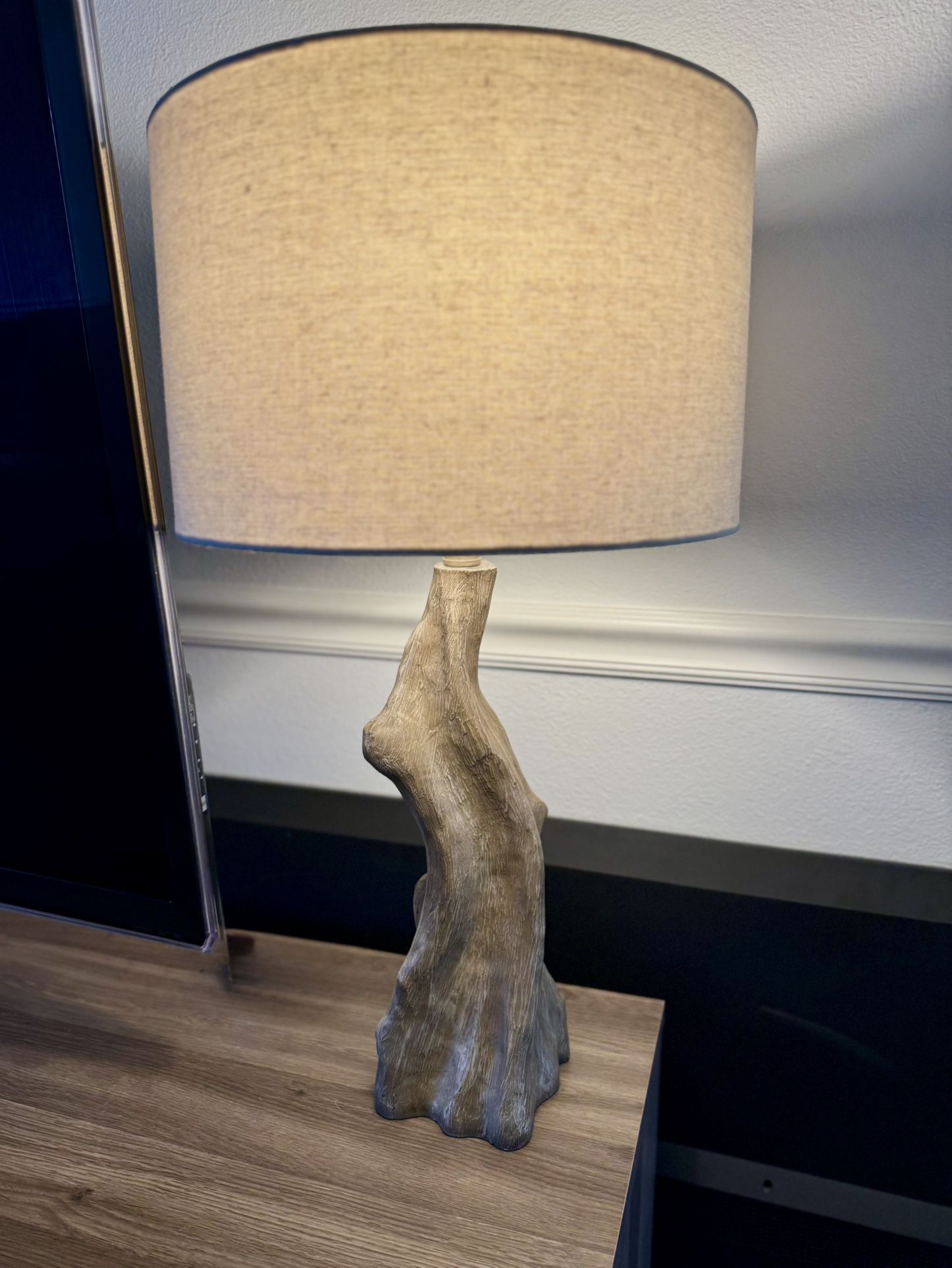 table lamp - faux fossilized driftwood