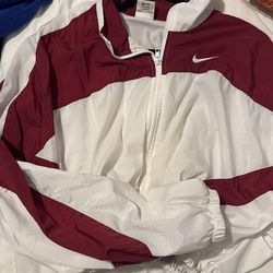 Womens XL Nike Vintage Windbreaker Cropped Jacket