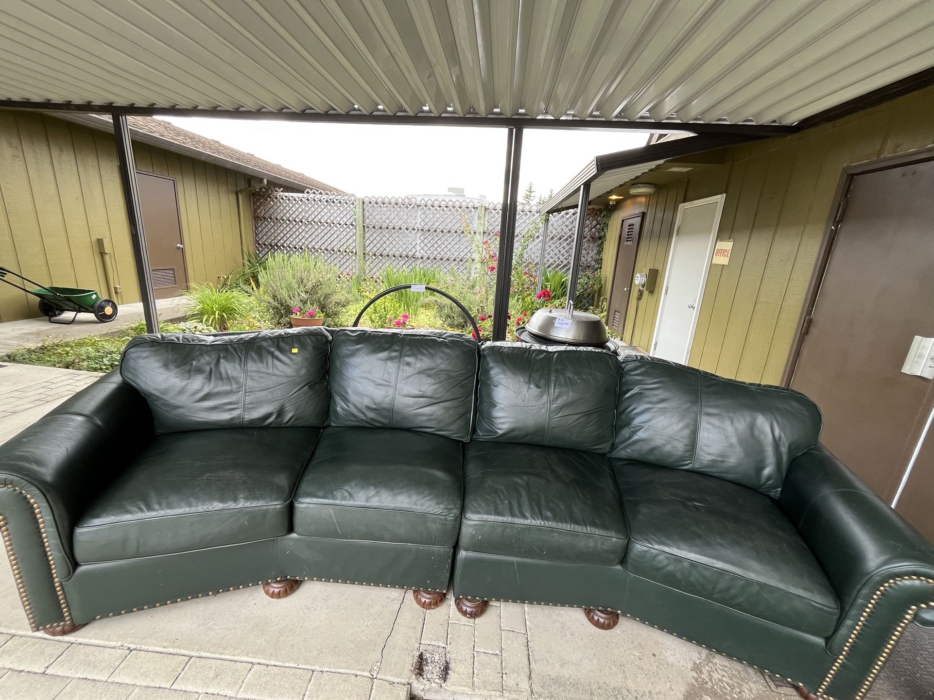 Leather couch 