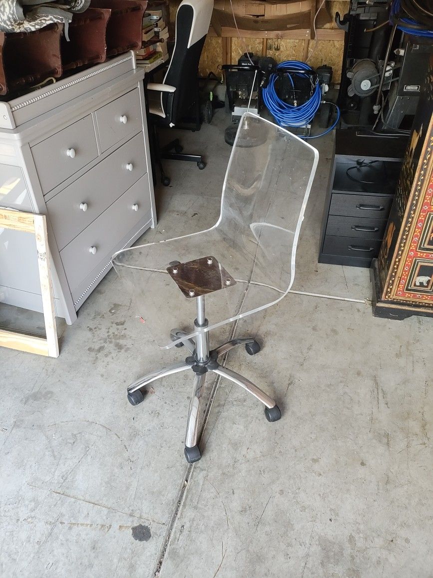 Clear Vanity Chair