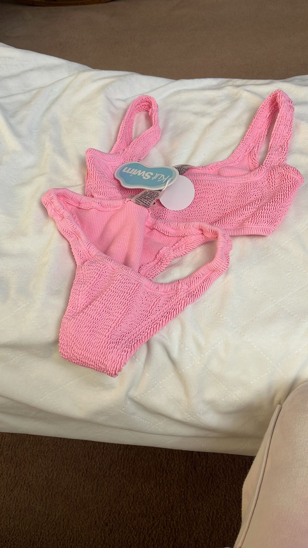 Candy Crinkle New S/M Pink Bikini