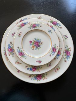 Lenox Vintage Rose Diner 6 Plates Set