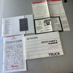 1993 Toyota Manual $10