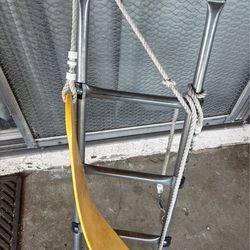 Swing and trampoline ladder