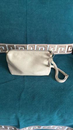 White Faux Leather Purse