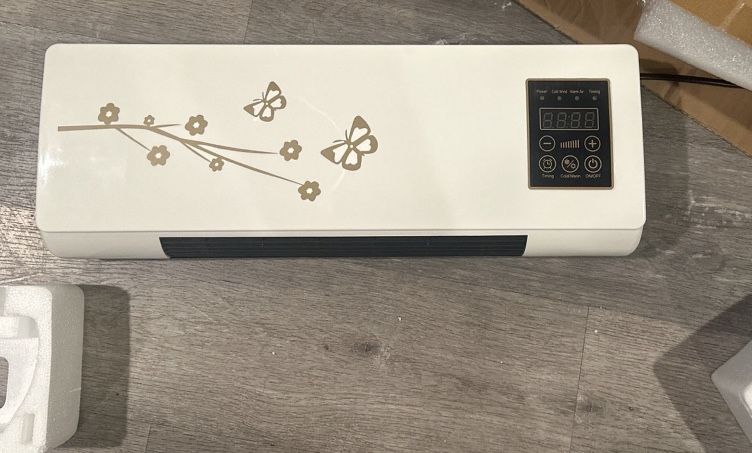 Wall Mounted Heating Unit With Remote