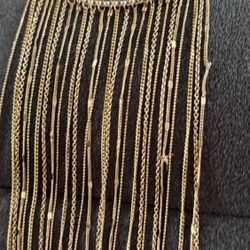 Fashion And Cool14 K Gold Plated  Necklace 