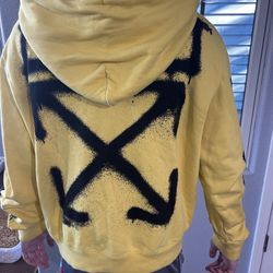 YELLOW OFF-WHITE HOODIE 