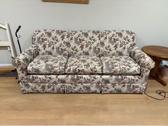 Floral sofa and love seat