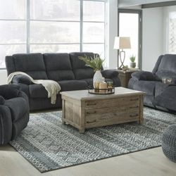 Draycoll Slate Reclining Living Room Set

