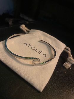 ATOLEA Silver Waterproof Cuff Bracelet