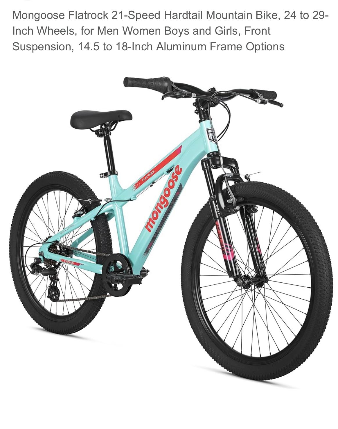 Mongoose 21 Speed/24 29 Inch Bike Fully assembled