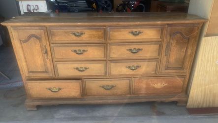 Vintage wood dresser