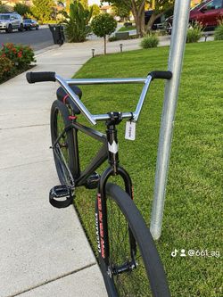 Custom BMX Bike Black and Chrome