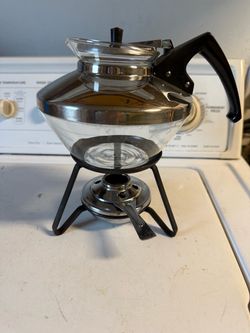 Coffee Tea Pot With Burner Warmer Stand