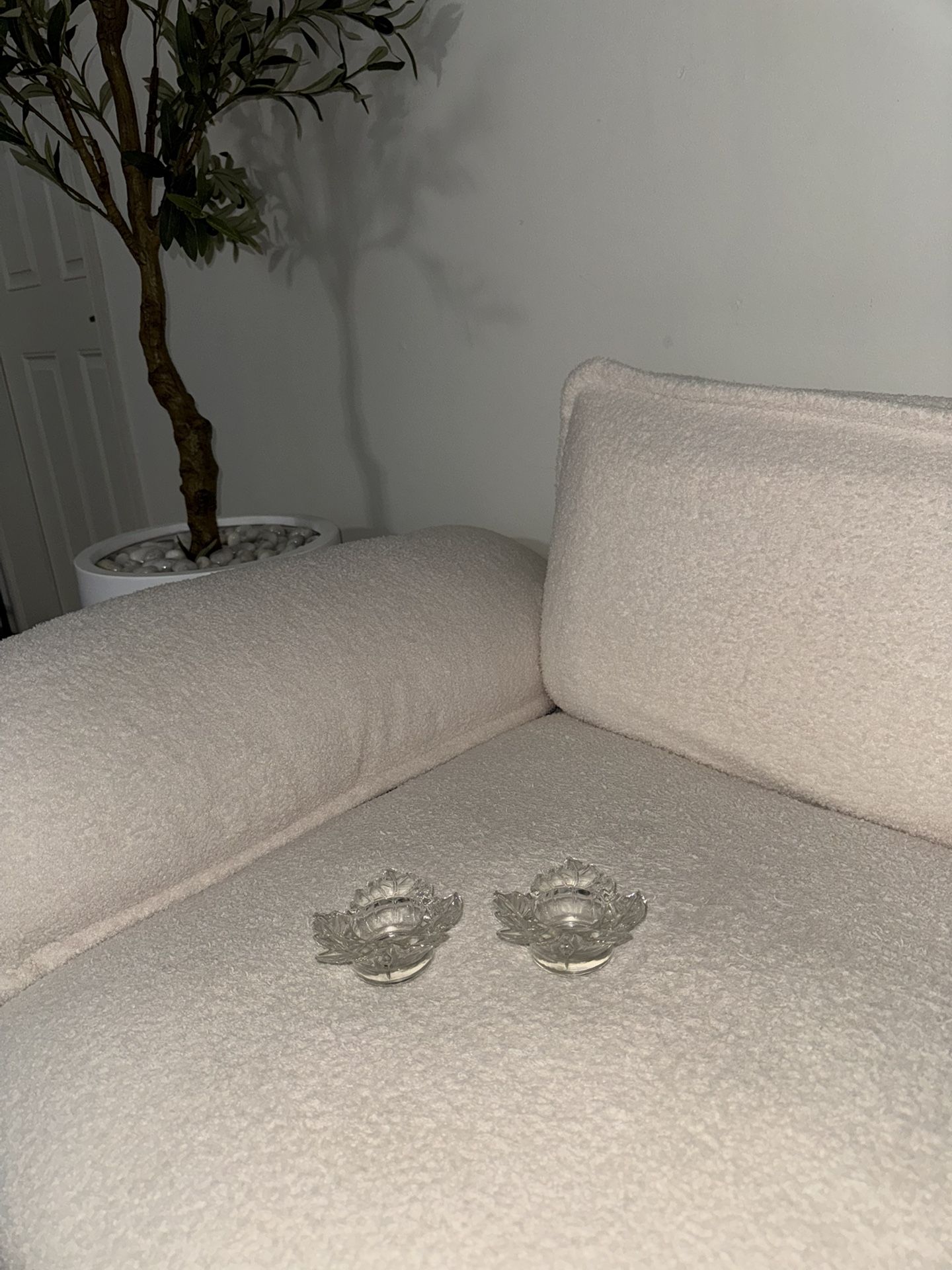2 Glass Fall Candle Holder