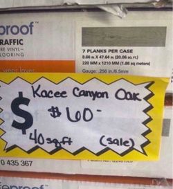 SALE Kacee Canyon Oak 22 MIL x 8.7 in. W x 48 in. L Click Lock Waterproof Luxury Vinyl Plank Flooring