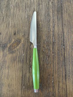 Fiesta Stainless Steel Dinner Knife Green Handle