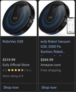 NEW.....Eufy Robo Vac G30