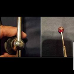 Vintage Red Ball Antenna Original
