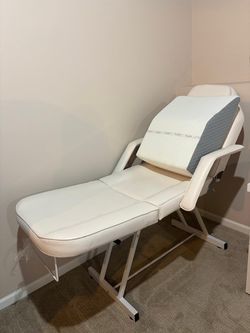 Portable Esthetican Chair Bed Headrest, Facial Bed for Artist Beauty, Steel Frame, Tatoo Chair