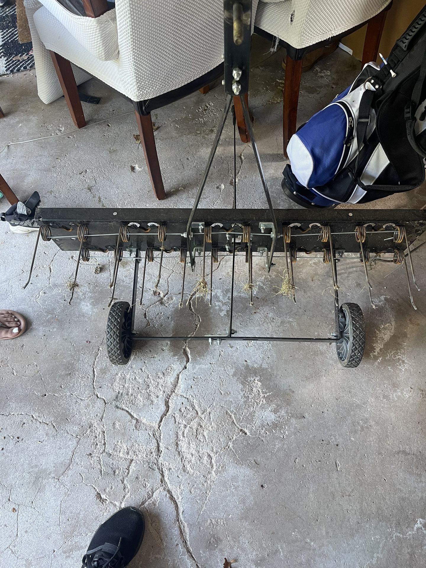 Tow-Behind Dethatcher for Lawn Tractors