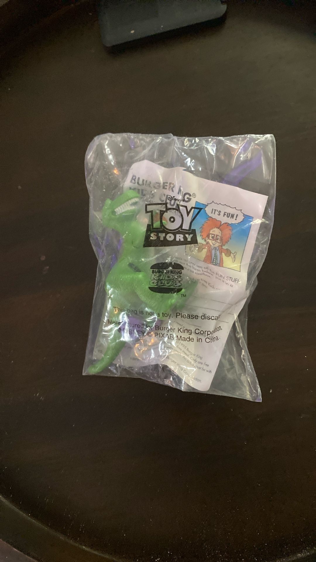 1995 Burger King Kids Meal Toy Story Rex on Wheels