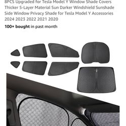 Tesla Model Y 20-24’  New Window Covers, 8-pc
