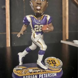ADRIAN PETERSON Minnesota Vikings 2007 NFL Rookie of the Year Bobblehead 