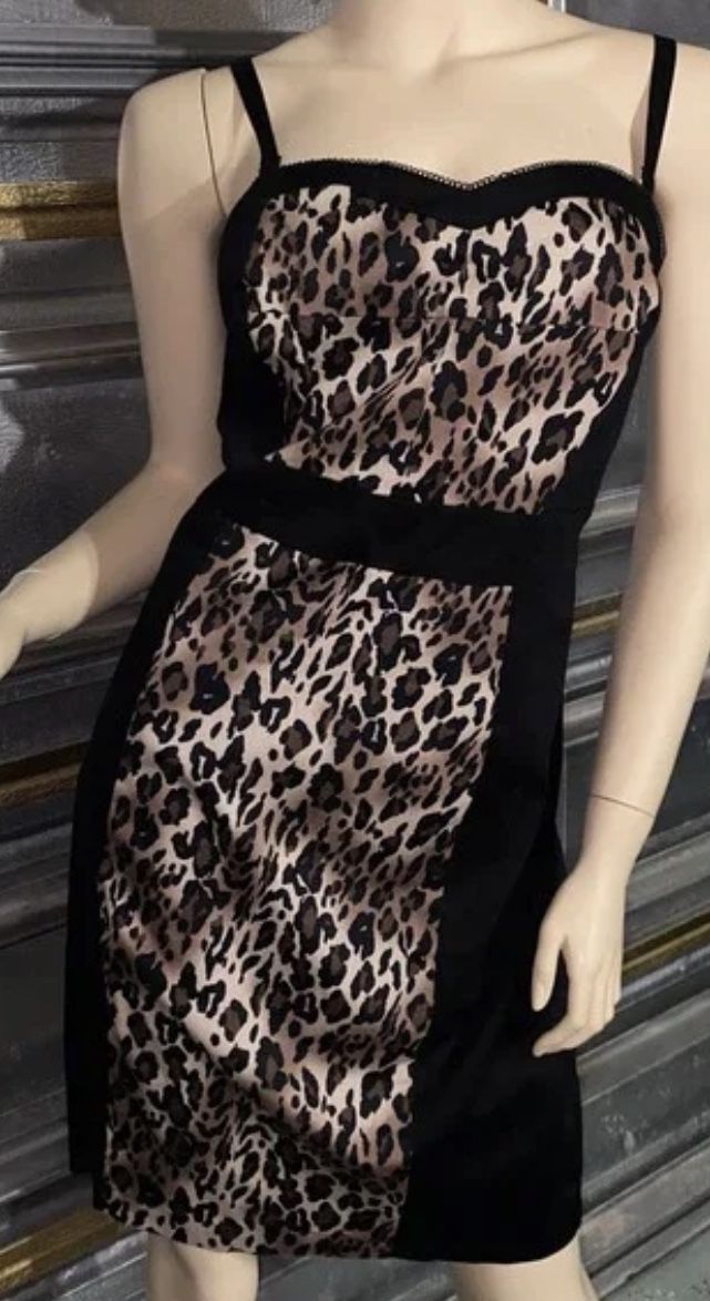 Torrid Pin Up Leopard Print Wiggle Dress 