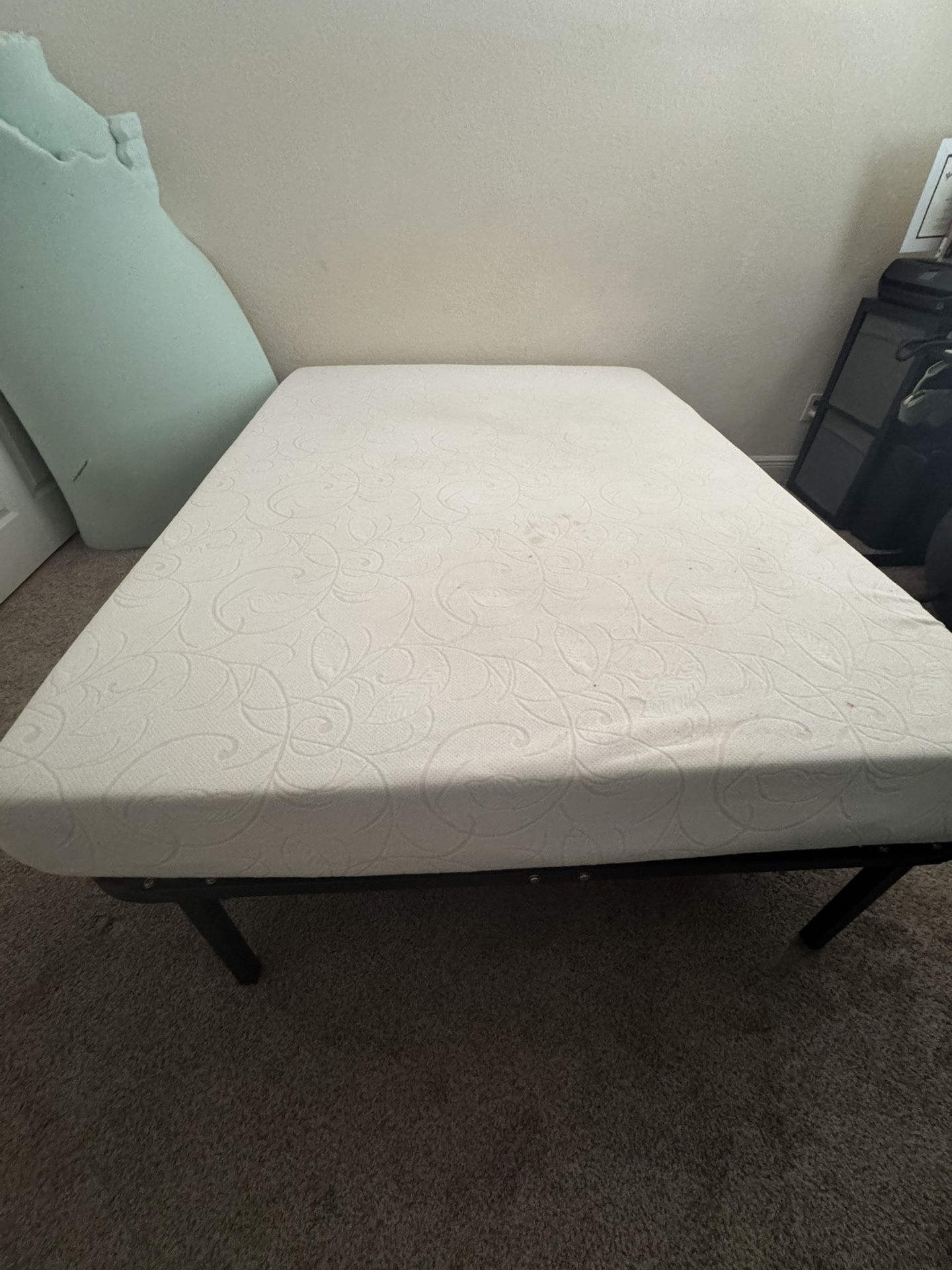 Full Bed Frame And Foam Mattress