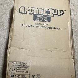 Arcade 1up PAC Man Party Cade 8 In 1 Video Game System Arcade 