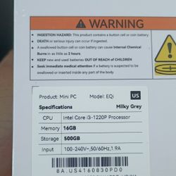 Mini Cpu Gamer 16 Ram 500 Storage Intel Core i3