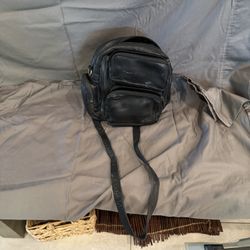 Black Leather Shoulder Bag